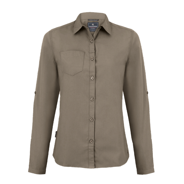 Craghoppers Expert Women's Kiwi Long Sleeve Shirt, front