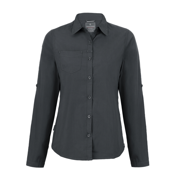 Craghoppers Expert Women's Kiwi Long Sleeve Shirt, front
