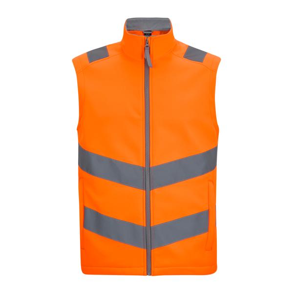 Men's Hi-Vis Pro Contract Ablaze Softshell Bodywarmer