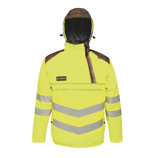 Men's Hi-Vis Waterproof Insulated Reflective Overhead Bomber Jacket, front