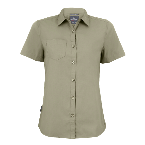 Craghoppers Expert Women's Kiwi Short Sleeve Shirt, front